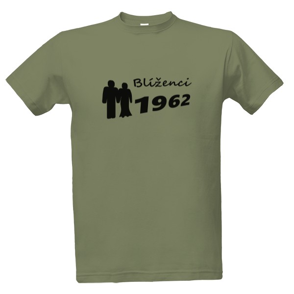 Tričko s potiskem Blíženci 1962