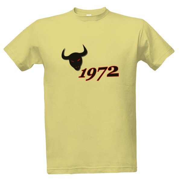 Tričko s potiskem Býk 1972