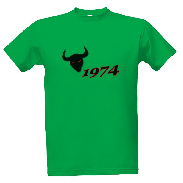 Tričko s potiskem Býk 1974