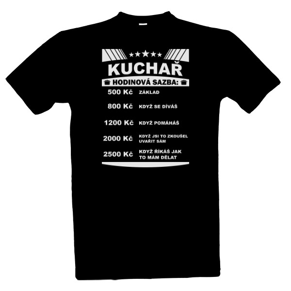 Tričko s potiskem Kuchař