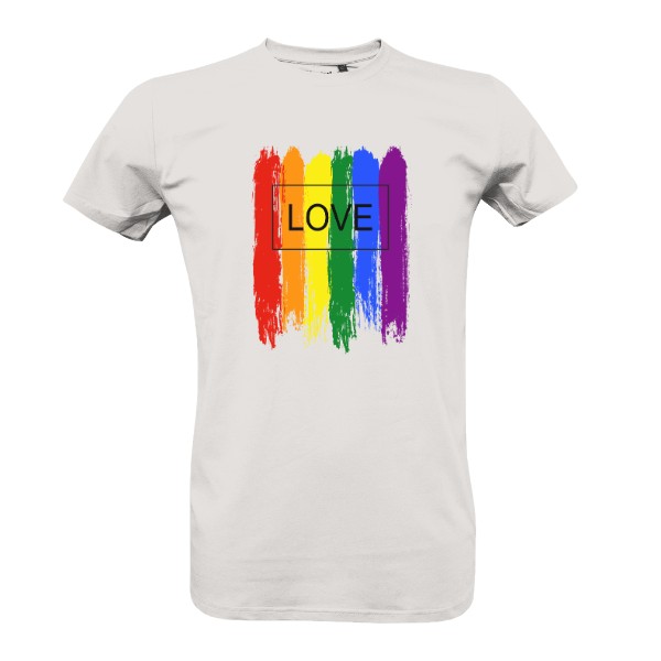 Tričko s potiskem LGBT love