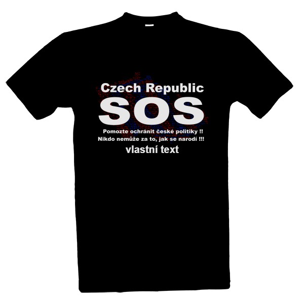 Tričko s potiskem SOS české politiky