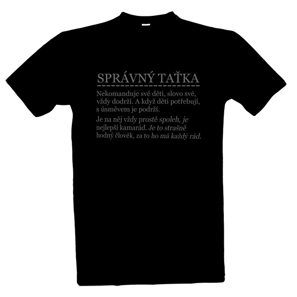Tričko s potiskem Správný taťka