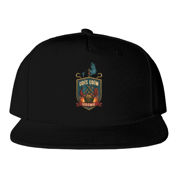 Kšiltovka Snapback s potiskem udím udíme
