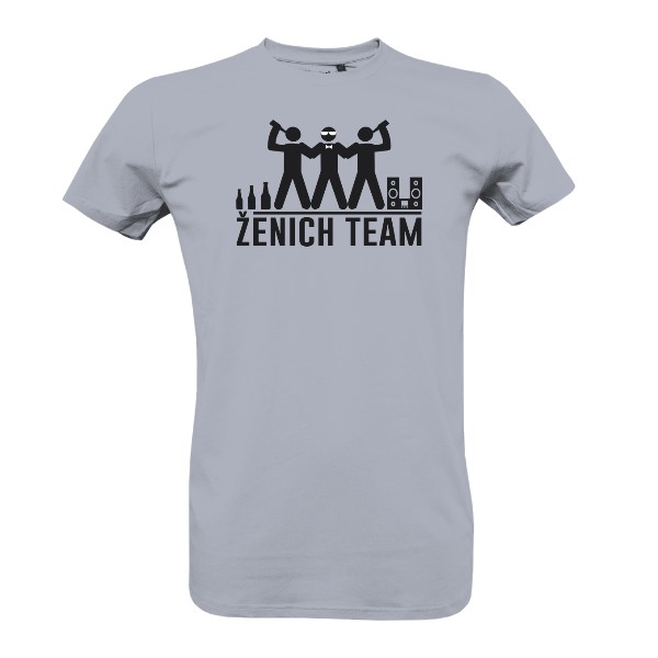 Tričko s potiskem Ženich team